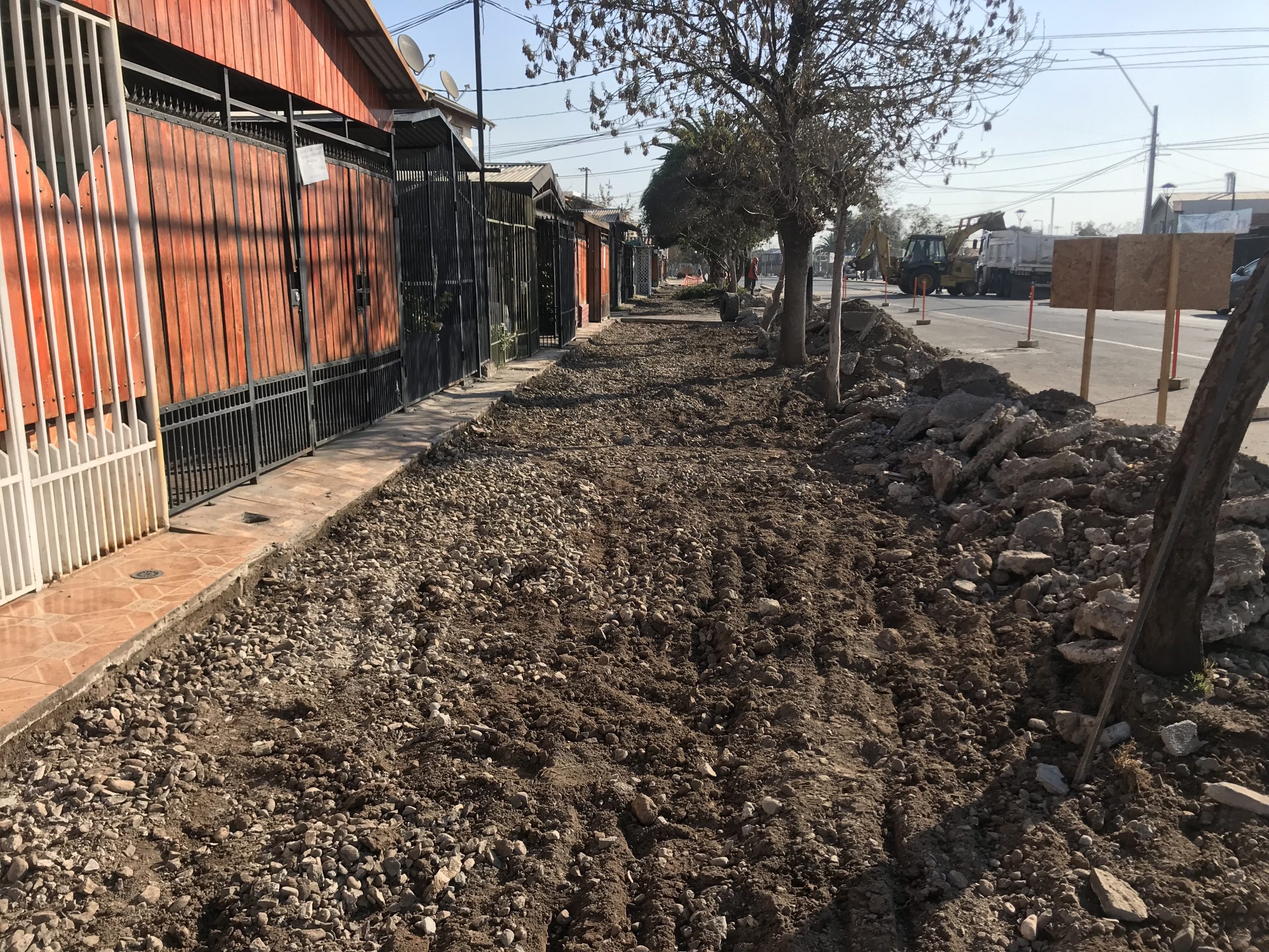 Aceras en Vicuña Mackenna