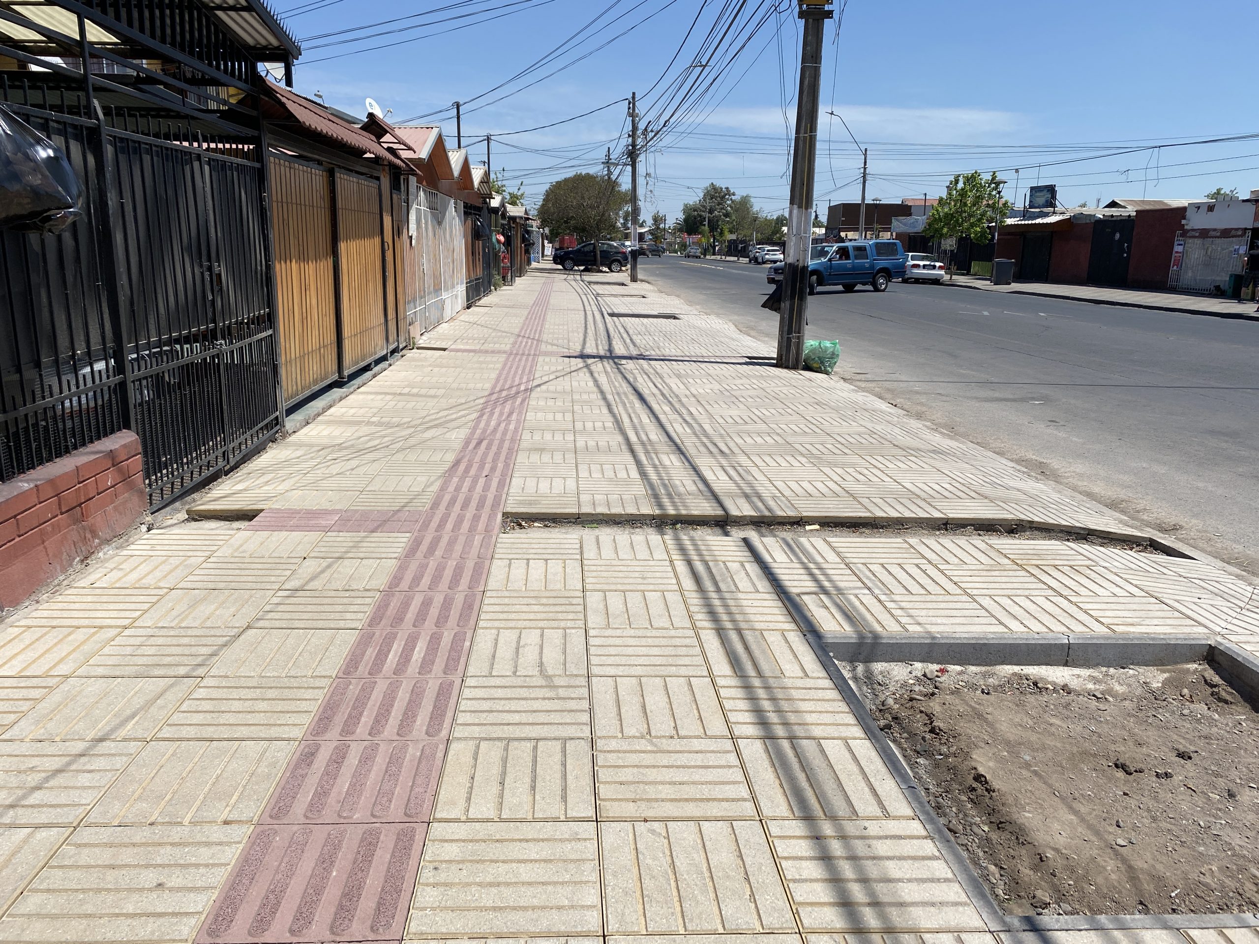 Aceras en Vicuña Mackenna